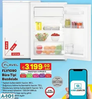 FLAVEL BÜRO TİPİ BUZDOLABI